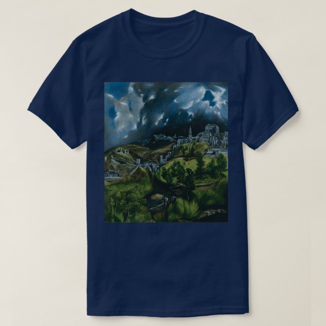 Camiseta View of Toledo by El Greco (Frente do Design)