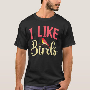 Camiseta Vigia-Aves - Eu Gosto De Pássaros