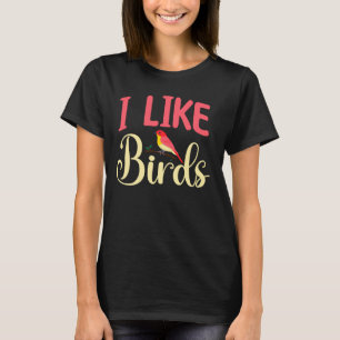 Camiseta Vigia-Aves - Eu Gosto De Pássaros
