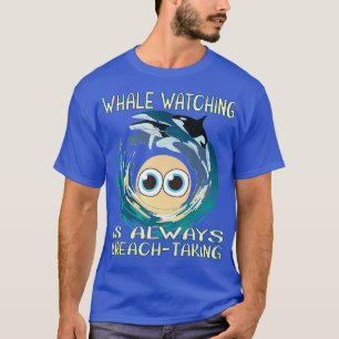 Camiseta Vigiar baleias é sempre uma atitude de respiração 