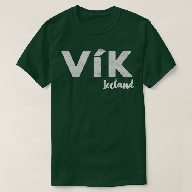 Camiseta Vik Islândia (Frente do Design)