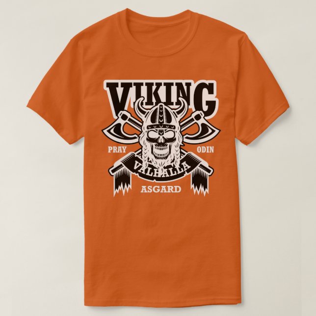 Camiseta Viking Asgard Skull 2 (Frente do Design)
