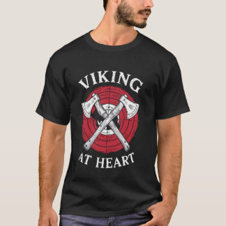 Camiseta Viking Ax Jogando Esporte Norse Viking Culture Ax