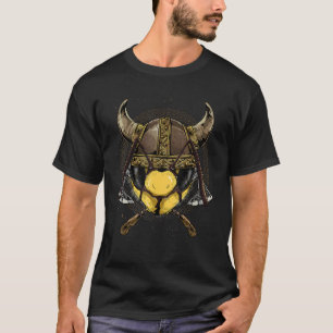 Camiseta Viking Bee Renaissance Medieval Norse Pagan Valhal