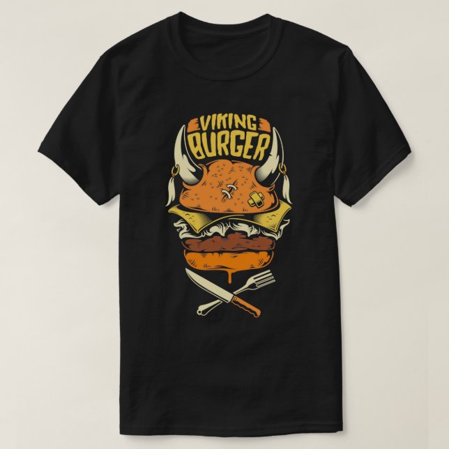 Camiseta Viking Burger (Frente do Design)