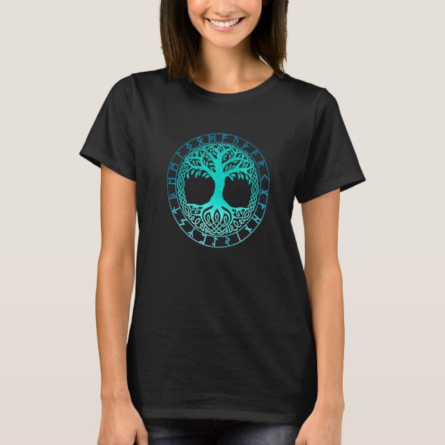 Camiseta Viking Celtic Knotwork Tree Of Life (Frente)