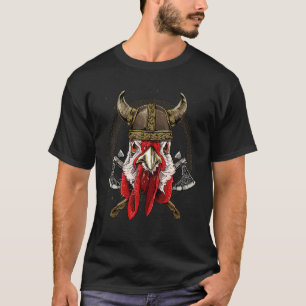 Camiseta Viking Chicken Renaissance Medieval Norse Pagan Va