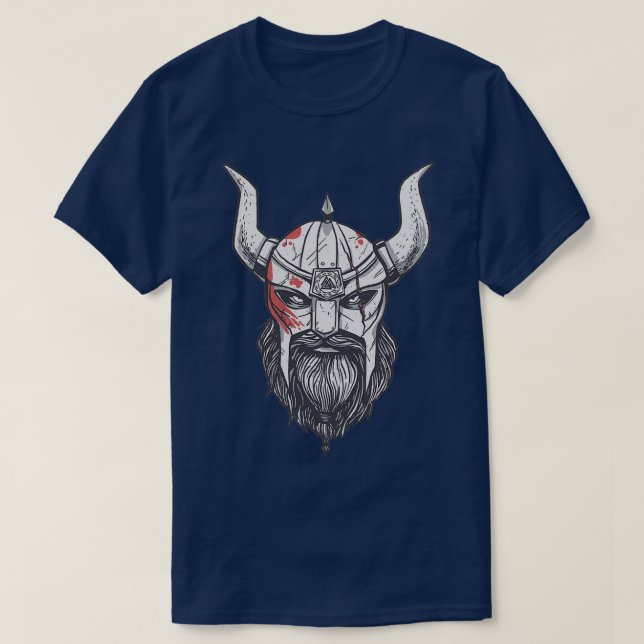 Camiseta Viking com barba (Frente do Design)