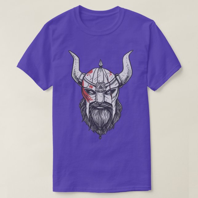 Camiseta Viking com barba 1 (Frente do Design)