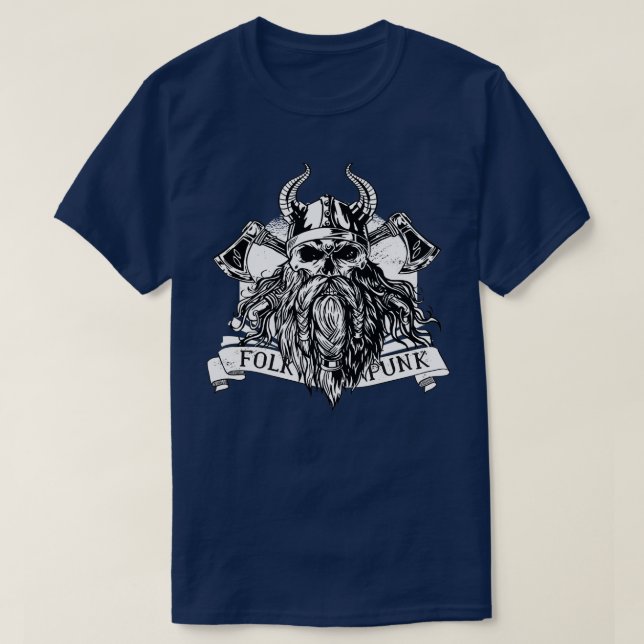 Camiseta Viking com capacete (Frente do Design)