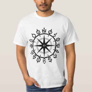 Camiseta Viking Compass Nordic Rune T-Shirt Différentes tai