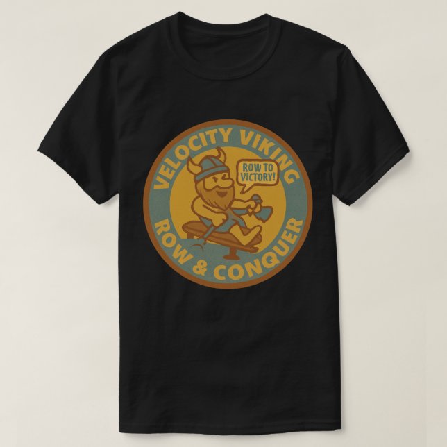 Camiseta Viking da Velocidade Linha e Conquistar (Frente do Design)