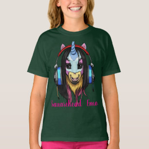 Camiseta Viking Emo Unicórnio de Cabeça Quadrada – Fantasia