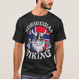 Camiseta Viking Funny Norway Flag Vikings