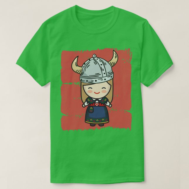 Camiseta Viking Girl (Frente do Design)