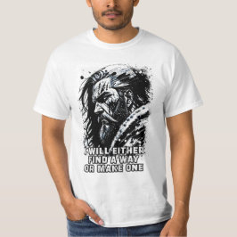 Camiseta Viking guerreiro Norse Mythology palavras poderosa