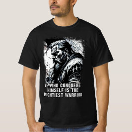 Camiseta Viking guerreiro Norse Mythology palavras poderosa