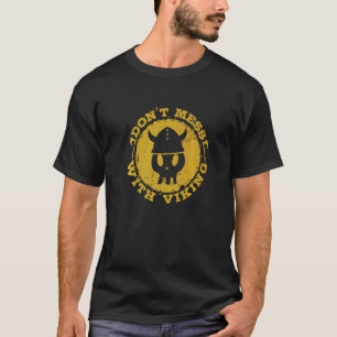 Camiseta Viking Helmet Não se meta com Viking Premium