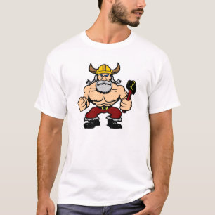 Camiseta Viking louco branco