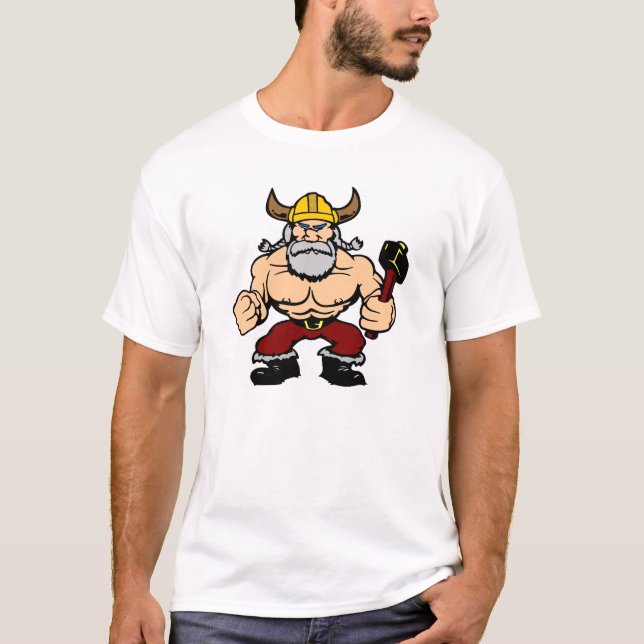 Camiseta Viking louco branco (Frente)