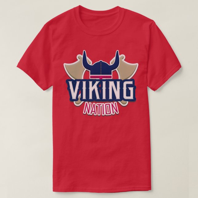 Camiseta Viking Nation vikings (Frente do Design)
