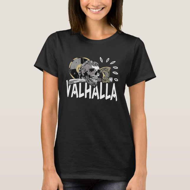 Camiseta Viking Nordic Mythology Valhalla (Frente)