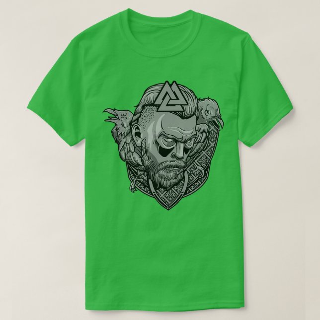 Camiseta Viking Nordic Warrior Valhalla 10 (Frente do Design)
