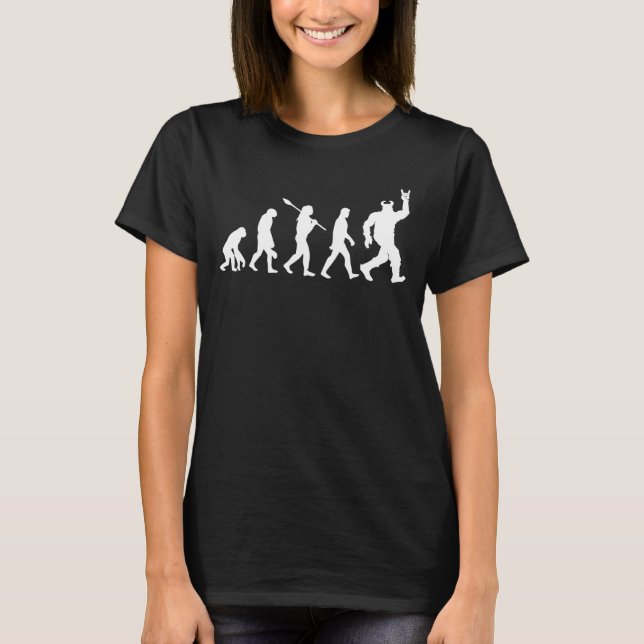 Camiseta Viking Norse Mythology Valhalla Evolution Rock 1 (Frente)