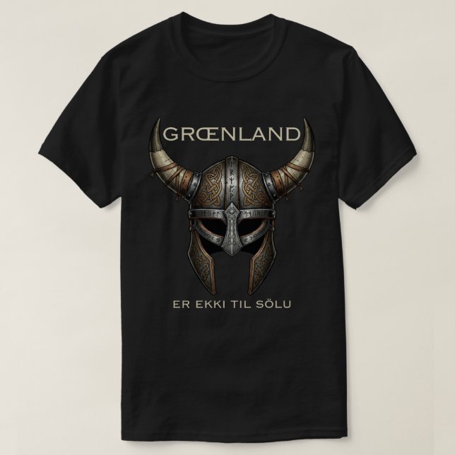 Camiseta Viking Norse Warrior Greenland  (Frente do Design)
