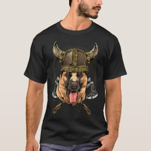 Camiseta Viking Pastor Alemão Renascença Pagão Nórdico Val