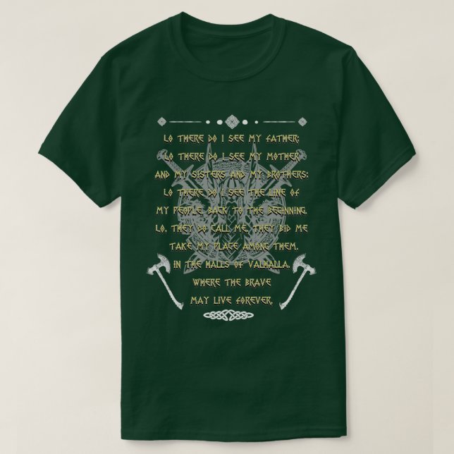 Camiseta Viking Prayer Antes da Batalha Vikings Guerreiros (Frente do Design)