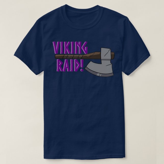 Camiseta Viking Raid Classic TSirt (Frente do Design)