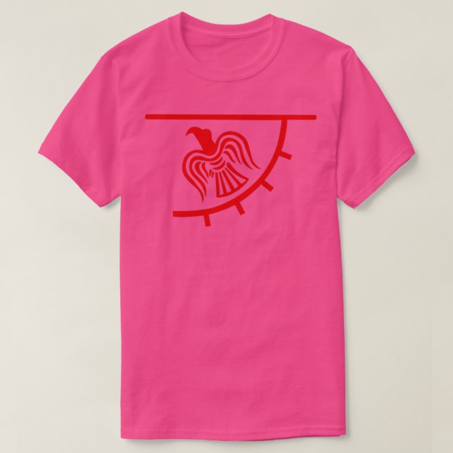 Camiseta Viking Raven Banner 1 (Frente do Design)
