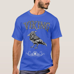 Camiseta Viking Raven Bird Nordic Style Norseman Norseman