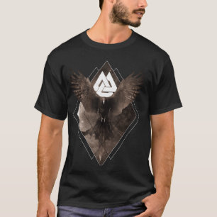 Camiseta Viking Raven Valknut Valhalla Hugin Munin Celtic A