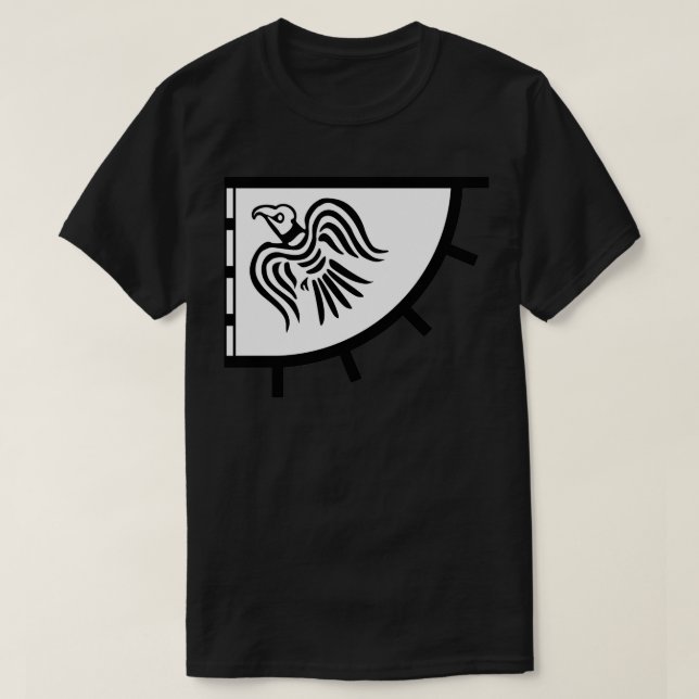 Camiseta Viking Raven War Banner (Frente do Design)