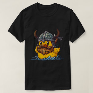 Camiseta Viking Rubber Duck Engraçado Norse Warrior Desig