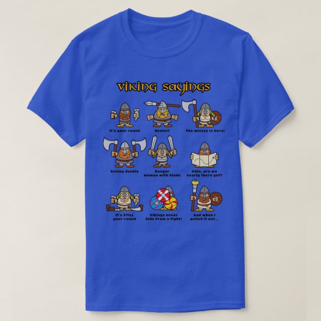 Camiseta VIking Sayings (Frente do Design)