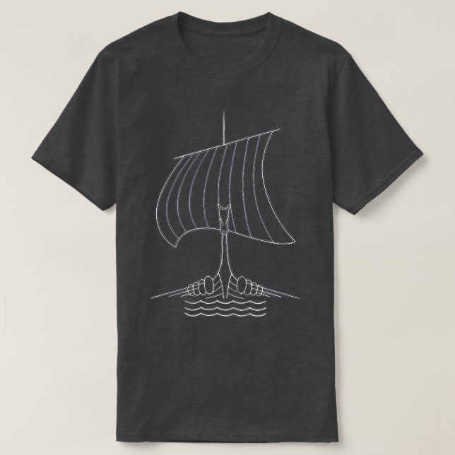 Camiseta Viking Ship 24 (Frente do Design)