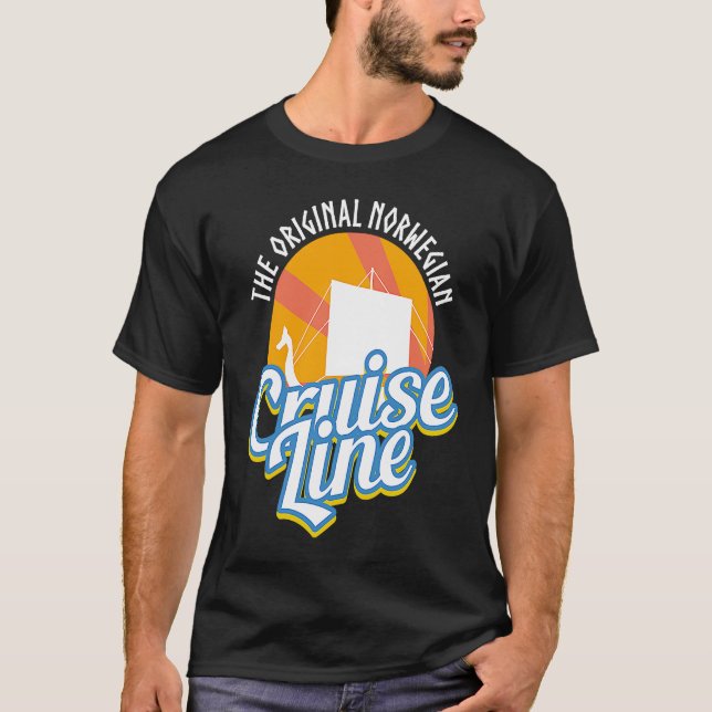 Camiseta Viking Ship Cruise Line Odin E Valhalla (Frente)