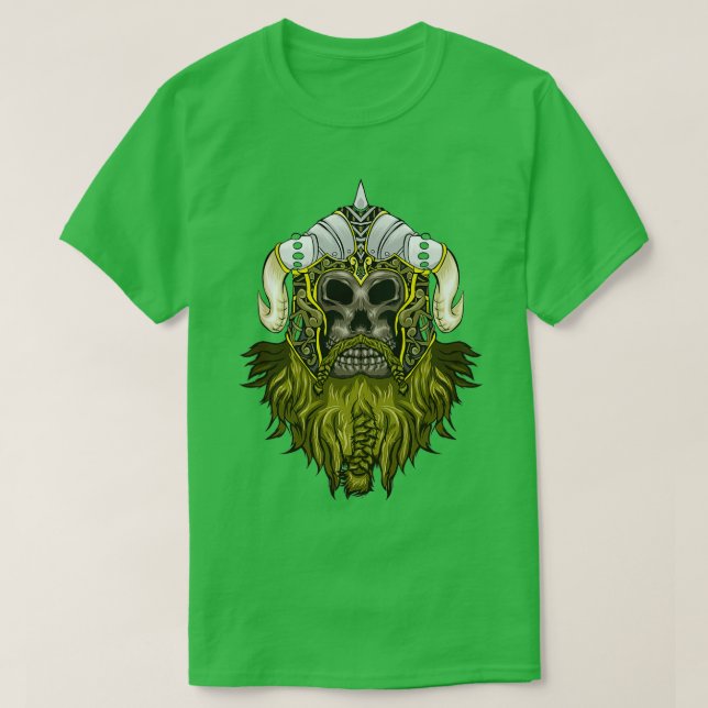 Camiseta viking skull arghhh (Frente do Design)