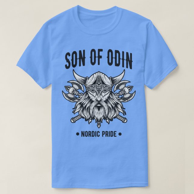 Camiseta Viking Son of Odin Norse Mythology (Frente do Design)