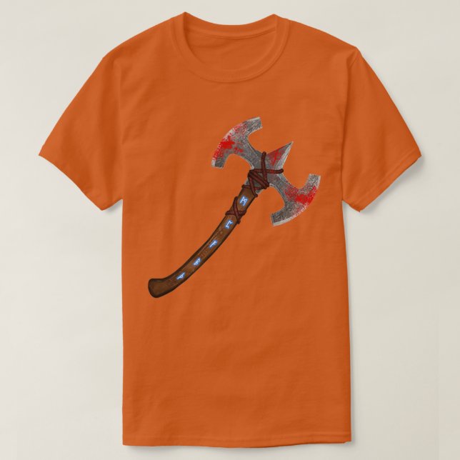 Camiseta Viking Spell Ax Classic TSirt (Frente do Design)