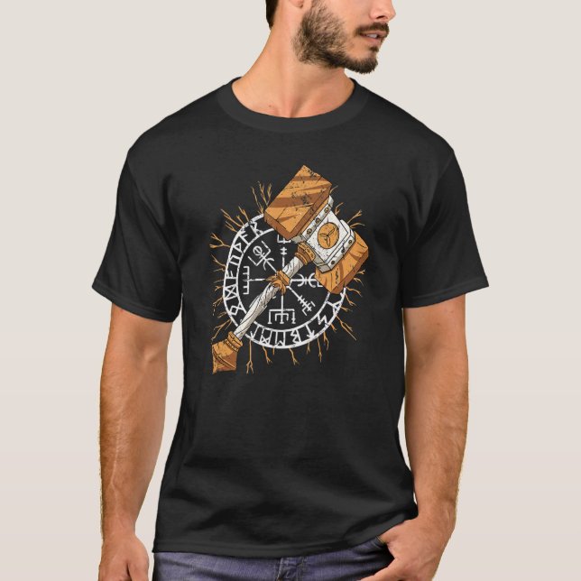 Camiseta Viking Train For Ragnarok Odin God Mark (Frente)