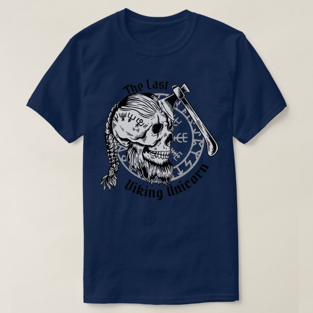 Camiseta Viking unicorn 2 (Frente do Design)