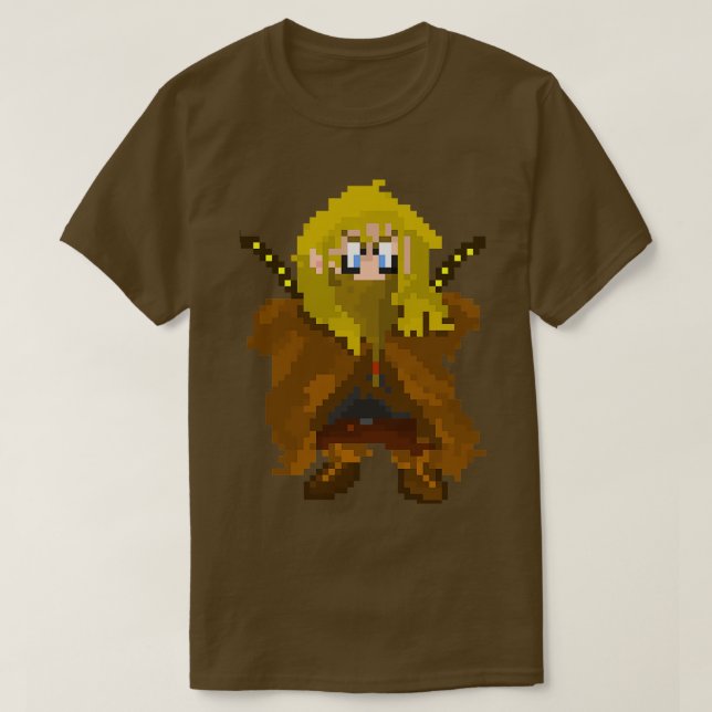 Camiseta Viking Valhalla Pixel Art (Frente do Design)