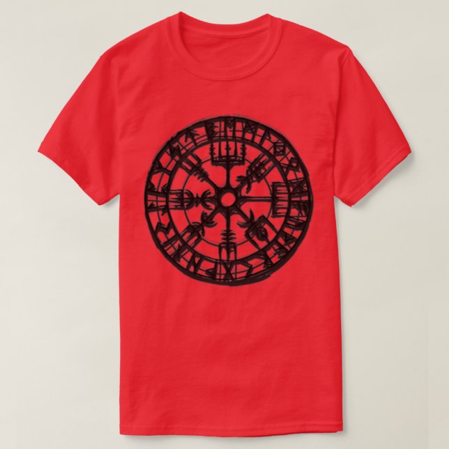 Camiseta Viking Vegvisir protection (Frente do Design)