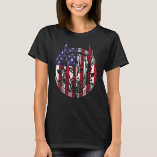 Camiseta Viking Warrior 4 De Julho Patriótico Usa