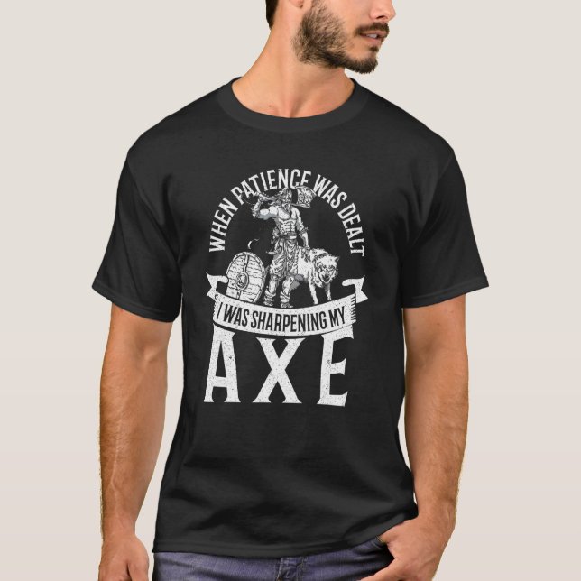 Camiseta Viking Warrior Ax Viking Valhalla Norse Mythology (Frente)