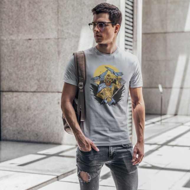 Camiseta Viking Warrior E Espadas (Criador carregado)